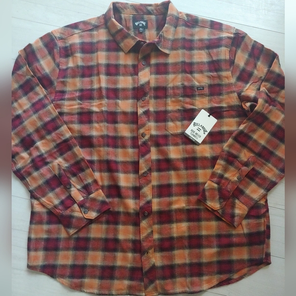 BillABONG NEW Coastline Stretch Flannel - Picture 2 of 8